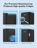 AstroAI Mini Fridge 2.0 Gen, 6 Liter/8 Cans Makeup Skincare Fridge (Dark Black)