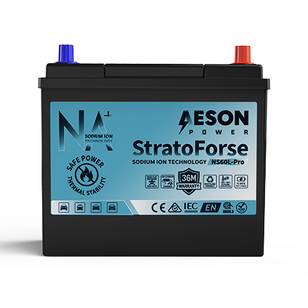 AESON StratoForse | NS60L Pro | Sodium Ion Vehicle Battery | 12V 420CCA 20AH