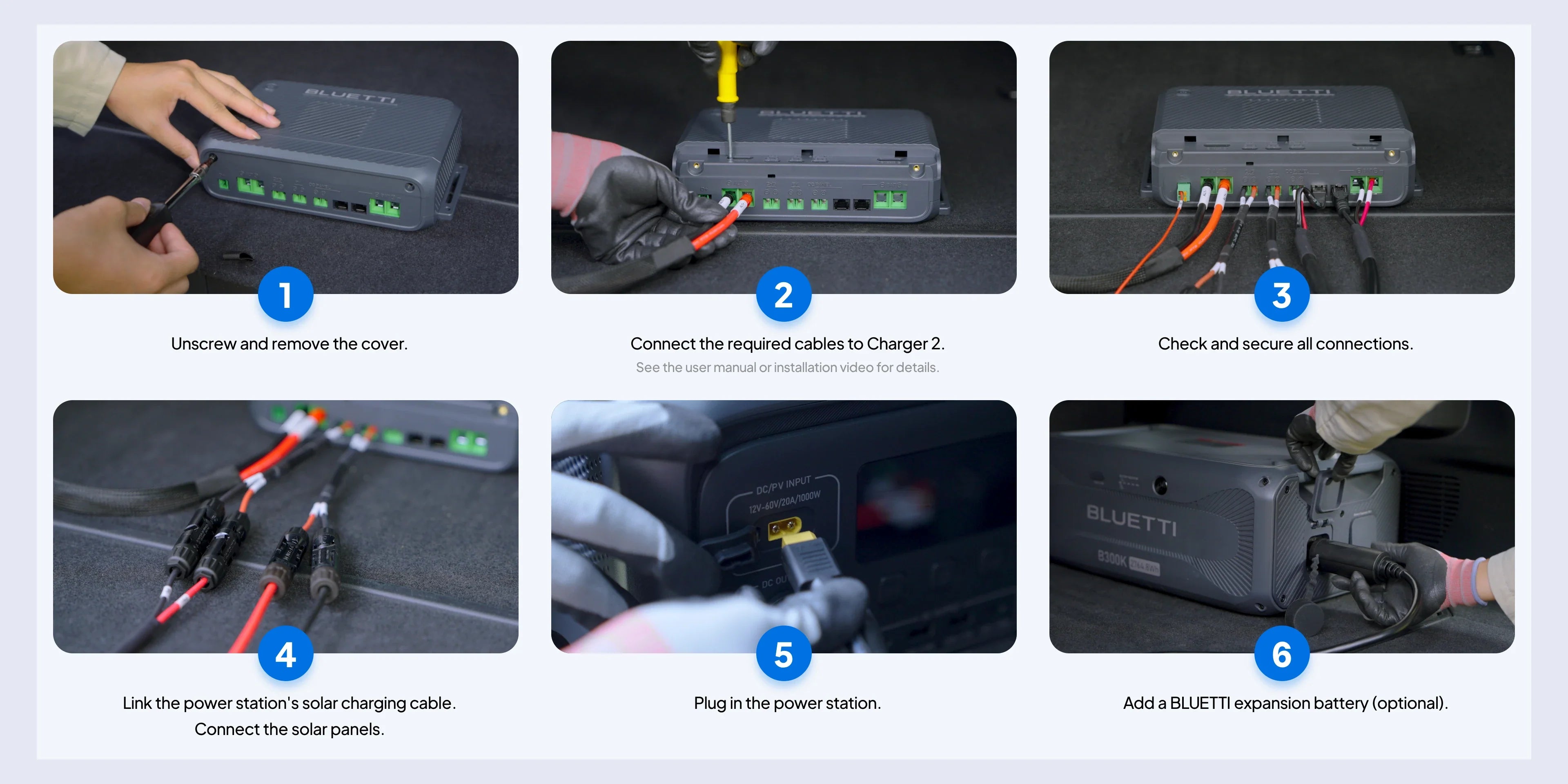 BLUETTI Charger 2 1200W Alternator Charger With DC Cables