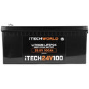 iTechWorld iTECH24V100 Deep Cycle Lithium Battery 24V 100Ah
