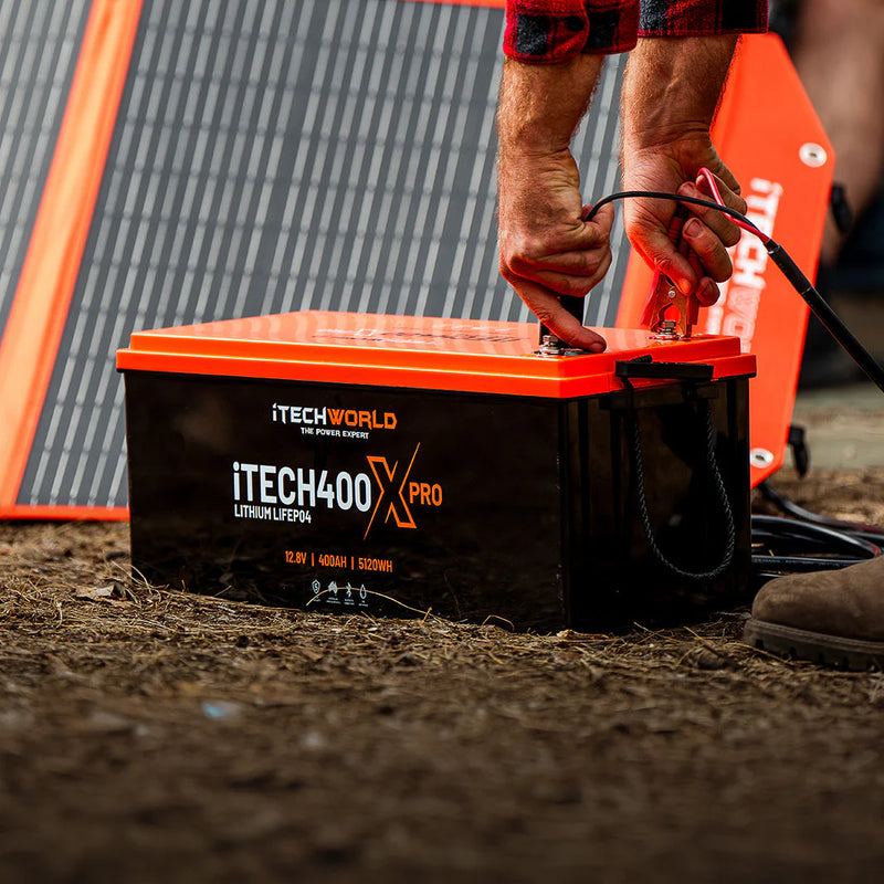 iTechWorld iTECH400X PRO Deep Cycle Lithium Battery with Bluetooth LiFePO4 400Ah