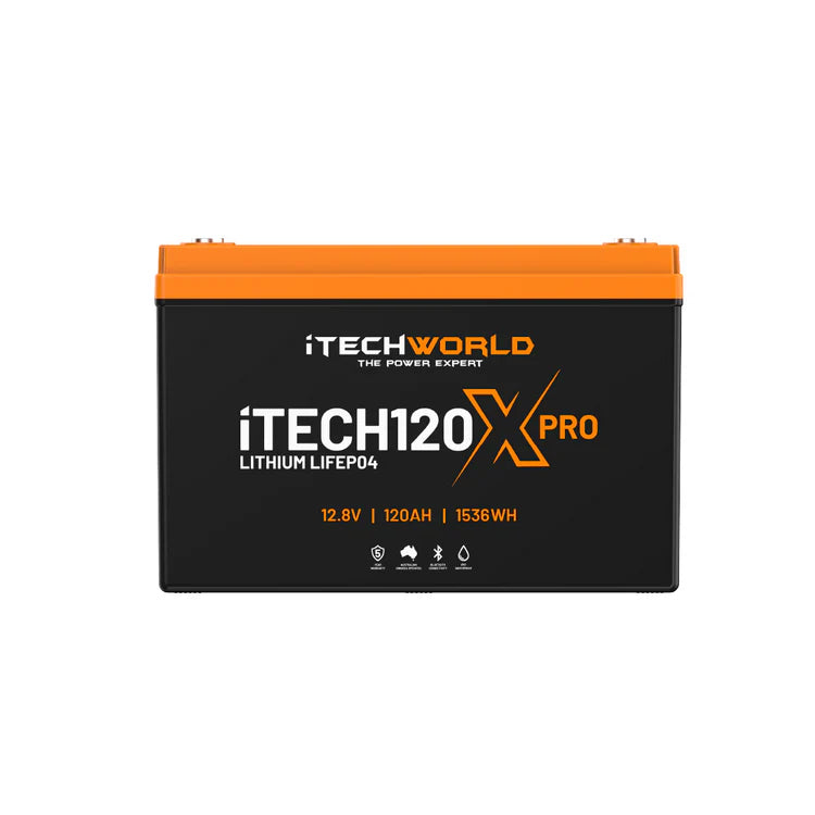 iTechWorld iTECH120X PRO Deep Cycle Lithium Battery with Bluetooth LiFePO4 120Ah