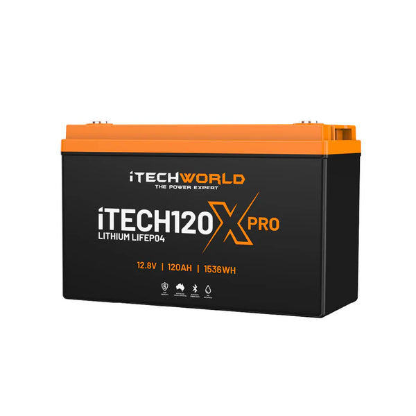 iTechWorld iTECH120X PRO Deep Cycle Lithium Battery with Bluetooth LiFePO4 120Ah