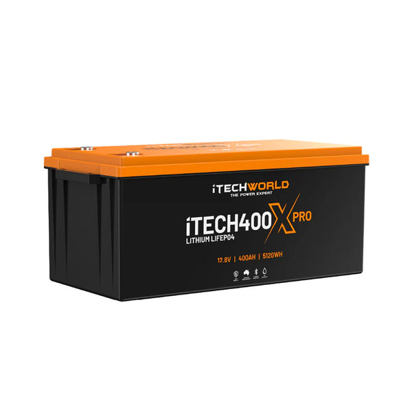 iTechWorld iTECH400X PRO Deep Cycle Lithium Battery with Bluetooth LiFePO4 400Ah