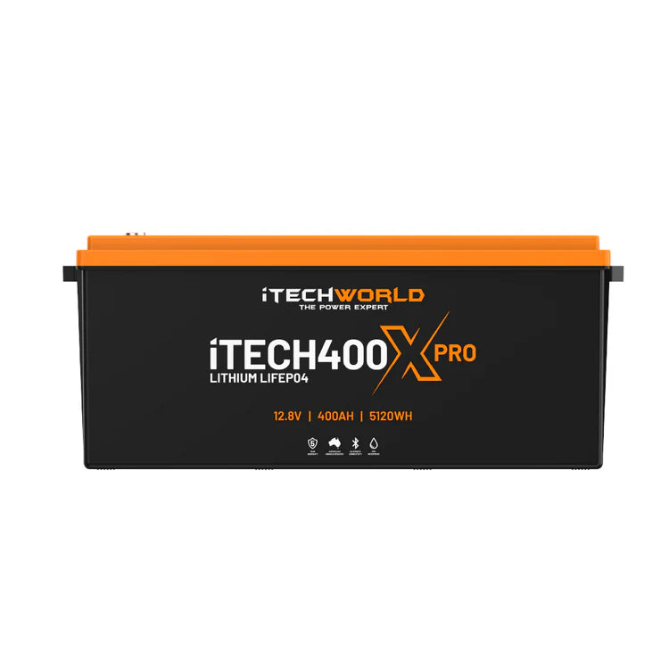 iTechWorld iTECH400X PRO Deep Cycle Lithium Battery with Bluetooth LiFePO4 400Ah