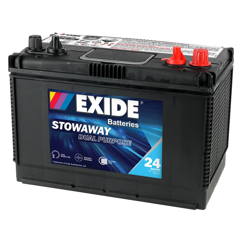 Exide Batteries Stowaway MSDP27C Marine Battery