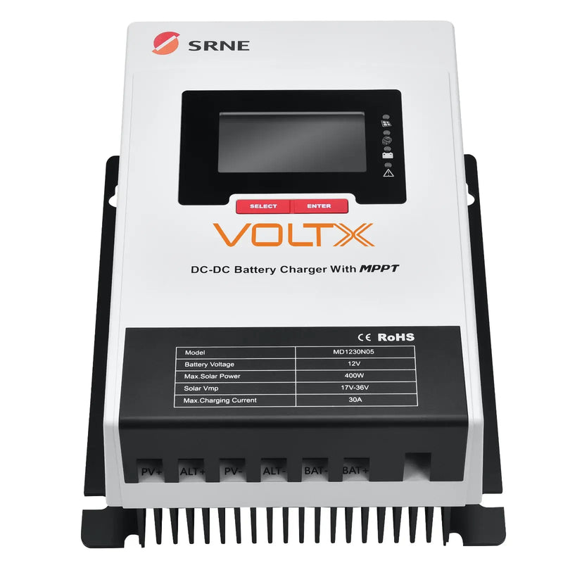 VoltX 30A MPPT DC to DC Lithium Battery Charger