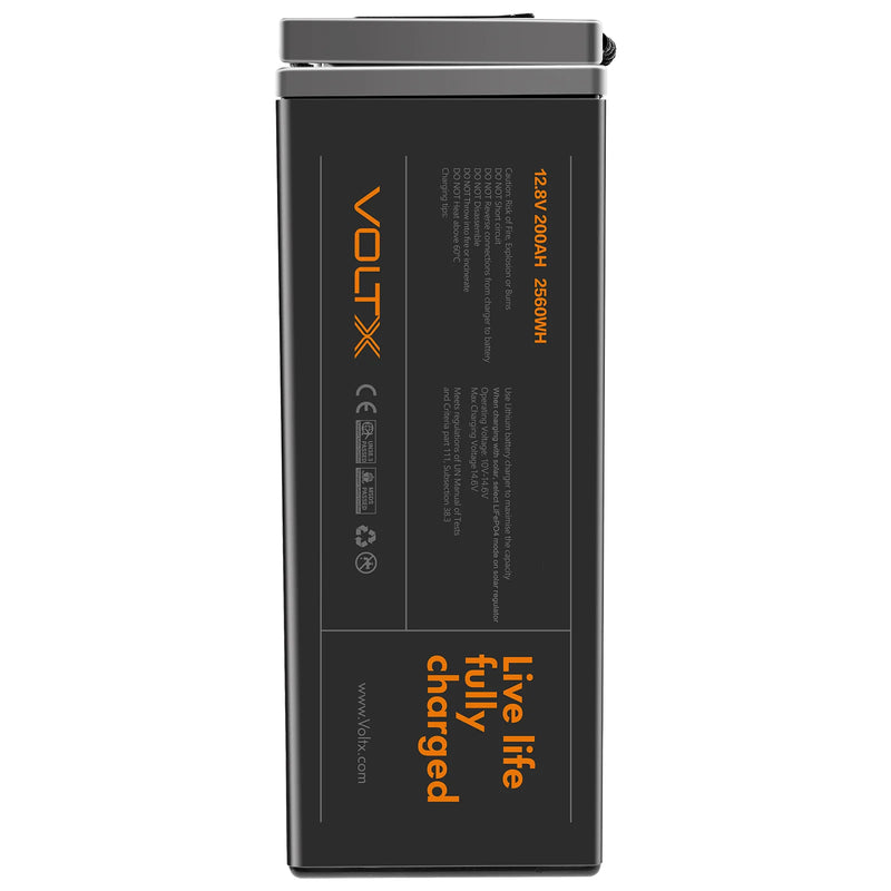 VoltX 12V 200Ah Slim Lithium Battery