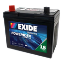 XU1-AGM | Powerider | Lawn & Garden Battery | 12V 350CCA 21AH